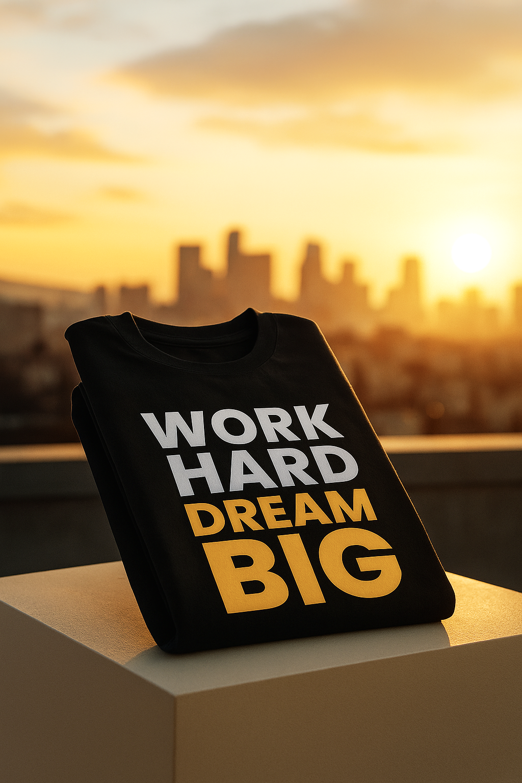 Work Hard Dream Big – Motivational Unisex T-Shirt