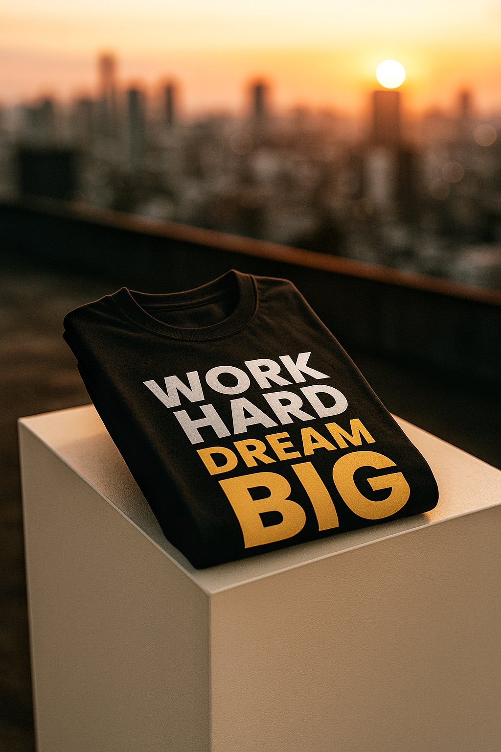 Work Hard Dream Big – Motivational Unisex T-Shirt