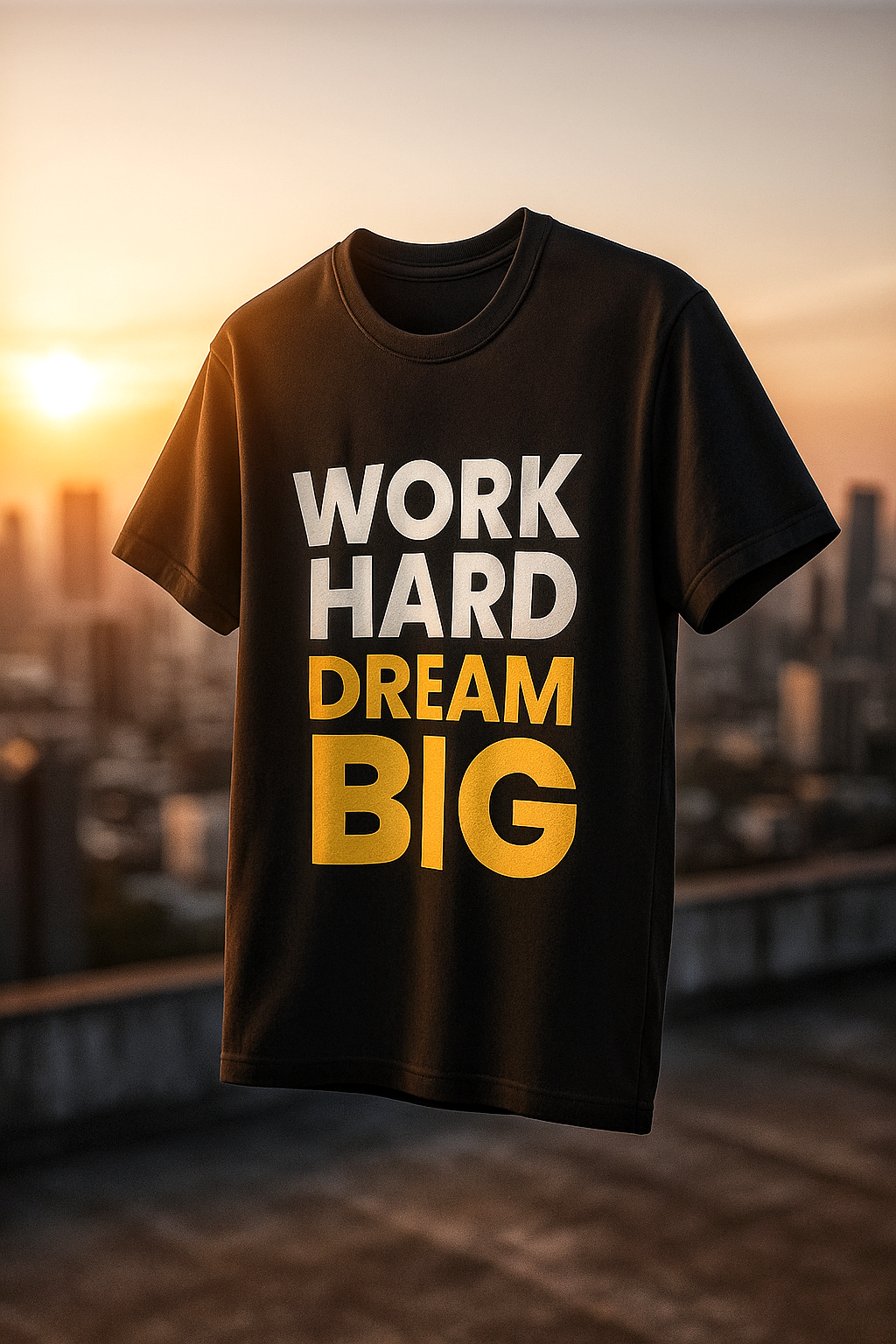 Work Hard Dream Big – Motivational Unisex T-Shirt